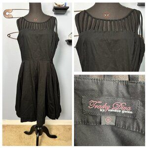 Trashy Diva Black Cotton Cage Dress Sz